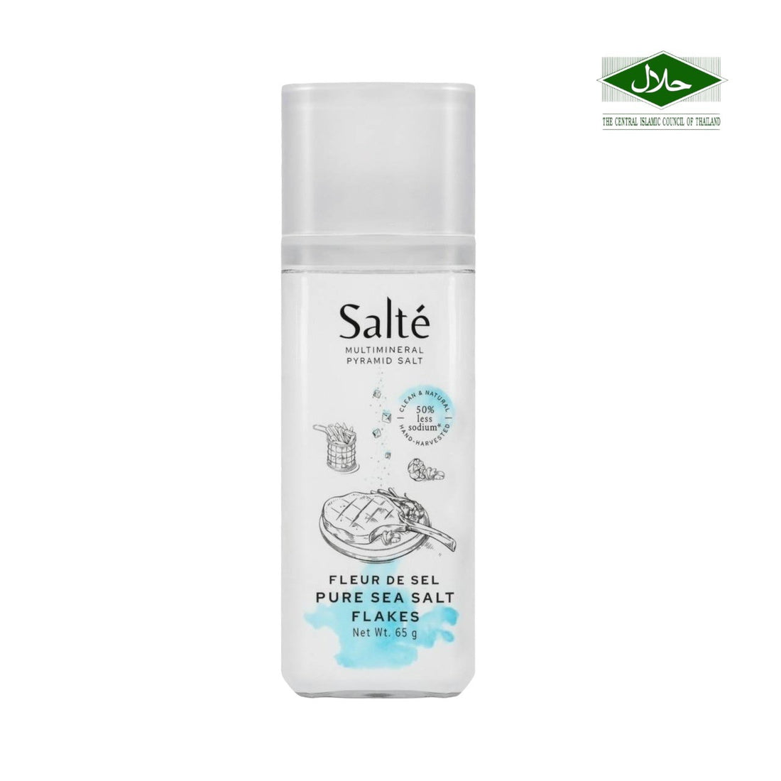 Salté Pure Sea Salt Flakes (Grinder) 65g (Exp:04/01/2028)