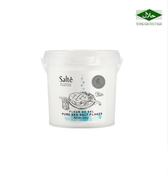 Salté Pure Sea Salt Flakes (Bucket) 350g (Exp:17/02/2028)
