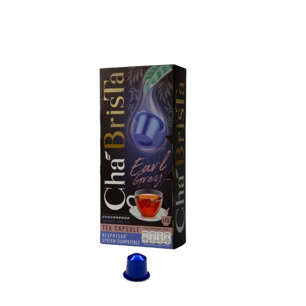 Cha BrisTa Tea Capsule (Nespresso System Compatible) Earl Grey Flavor 10 Capsule (Exp:05/06/2025)