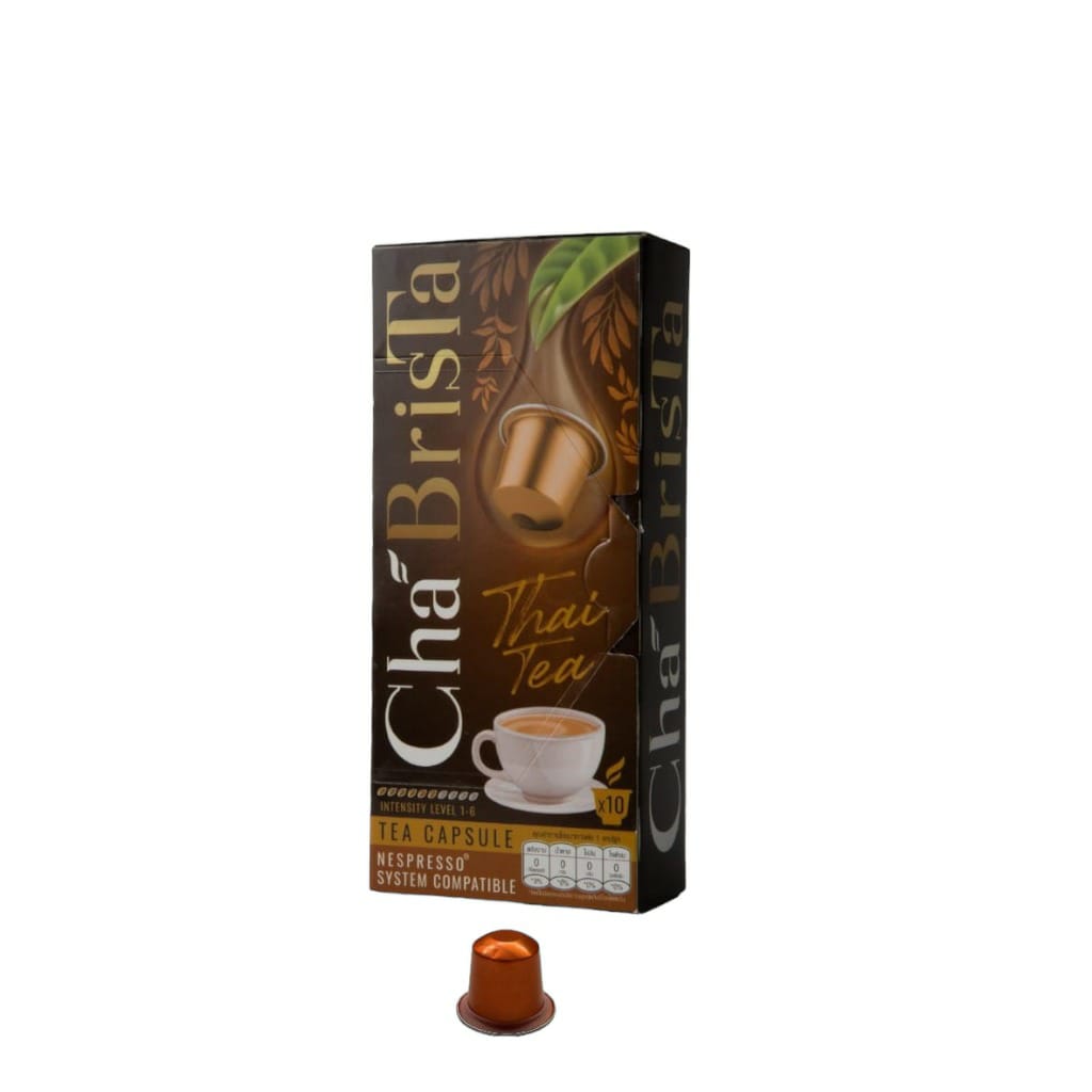 Cha BrisTa Tea Capsule (Nespresso System Compatible) Thai Tea Flavor 10 Capsule (Exp:15/06/2025)