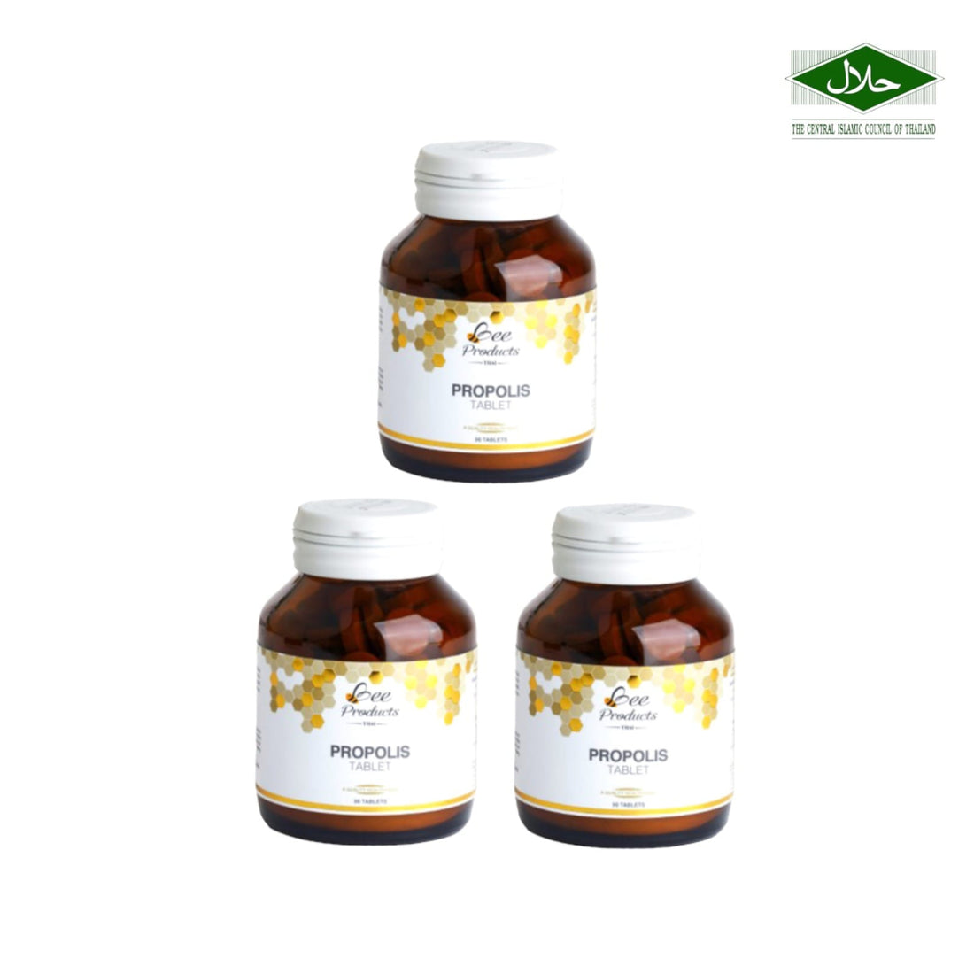 Bee Products Propolis 90 Tablets 56.70g (Bundle of 3 Bottle) (Exp Date:14/11/2025)