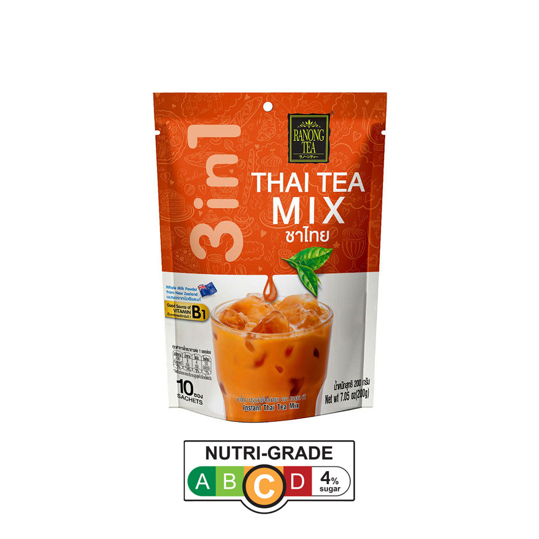 Ranong Tea 3in1 Thai Tea Mix (10 sachets x20g)