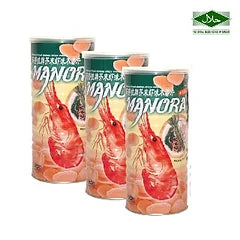 Manora Wasabi Shrimp Chips Tin Bundle 3 Tin x 90g (Exp:07/12/2024)