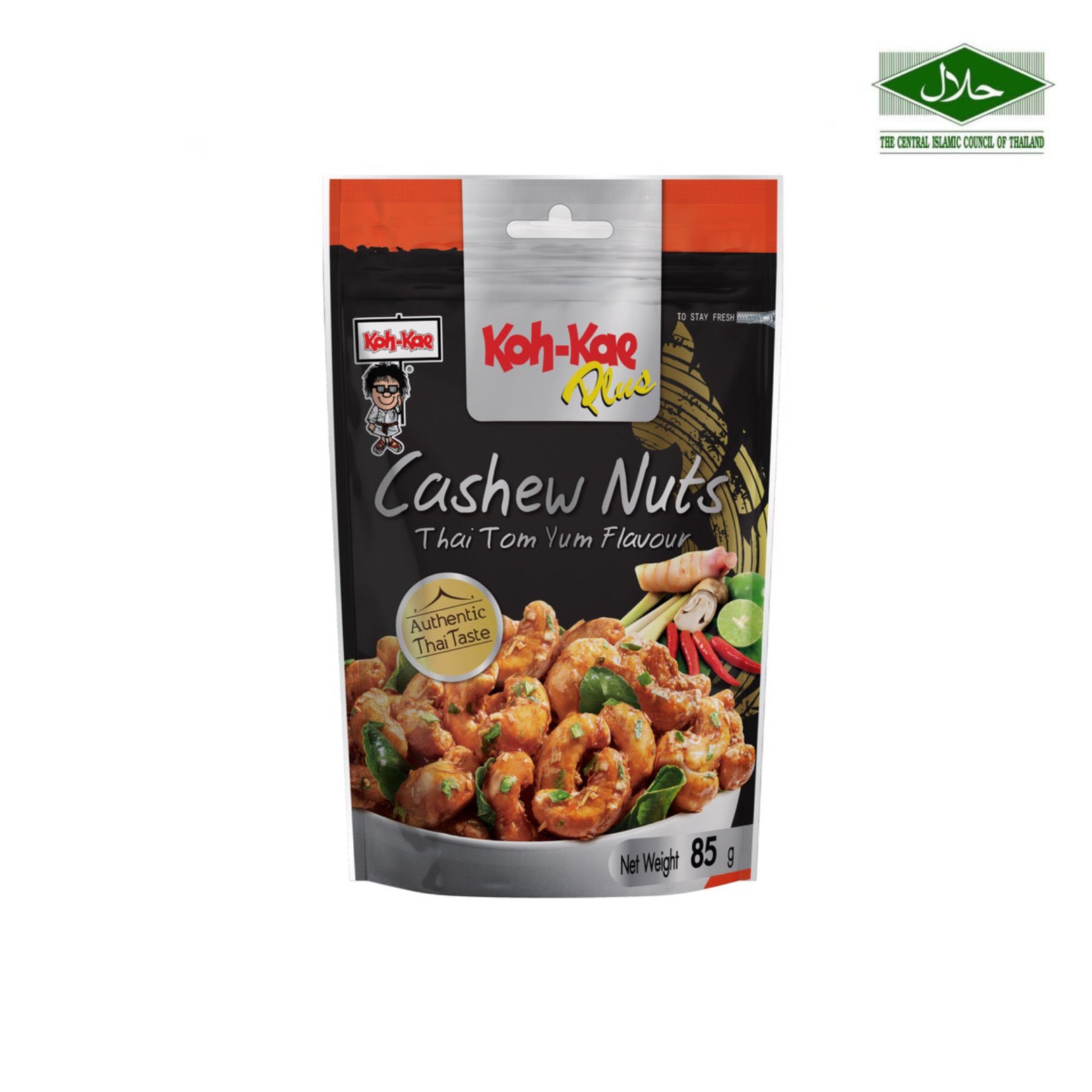 Koh-Kae Packet Cashew Nuts Thai Tom Yum Flavor 85g (Exp:12/01/2024)