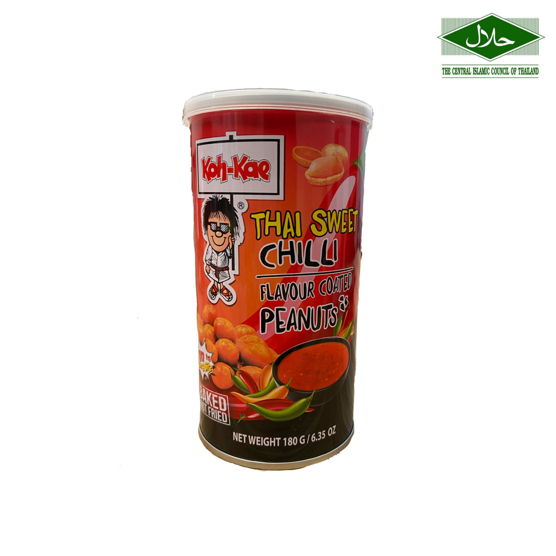Koh-Kae Thai Sweet Chilli Coated Flavour Peanuts 180g (Exp:12/01/2024)