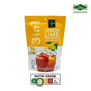 Ranong Tea 3in1 Lemon Lime Thai Tea Mix (10 sachets x 13g)