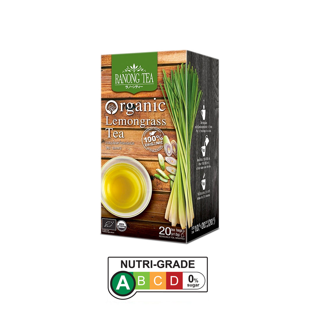 Ranong Tea Organic Lemongrass Tea (20 tea bags x 1g)